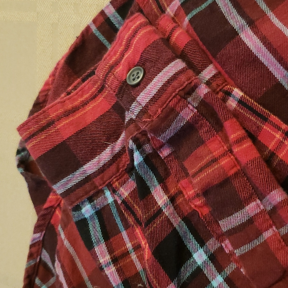 Old Navy Plaid Flannel Boyfriend Shirt (0406) 💥 - Picture 6 of 6